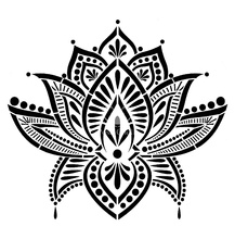 Posh Chalk Stencil Lotus Blossom 30 x 30 cm